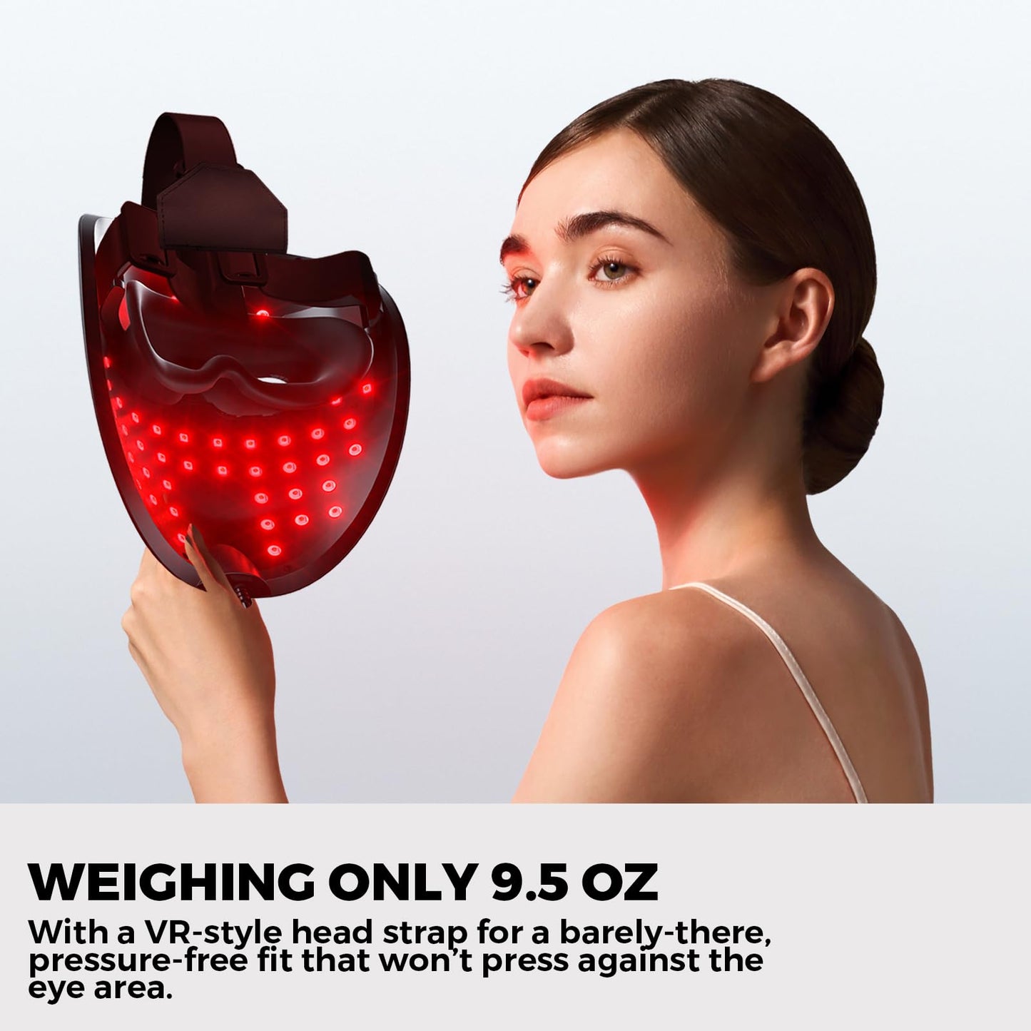 QuasarMD 3D LED Face Mask with Red, Blue & Infrared Light Therapy