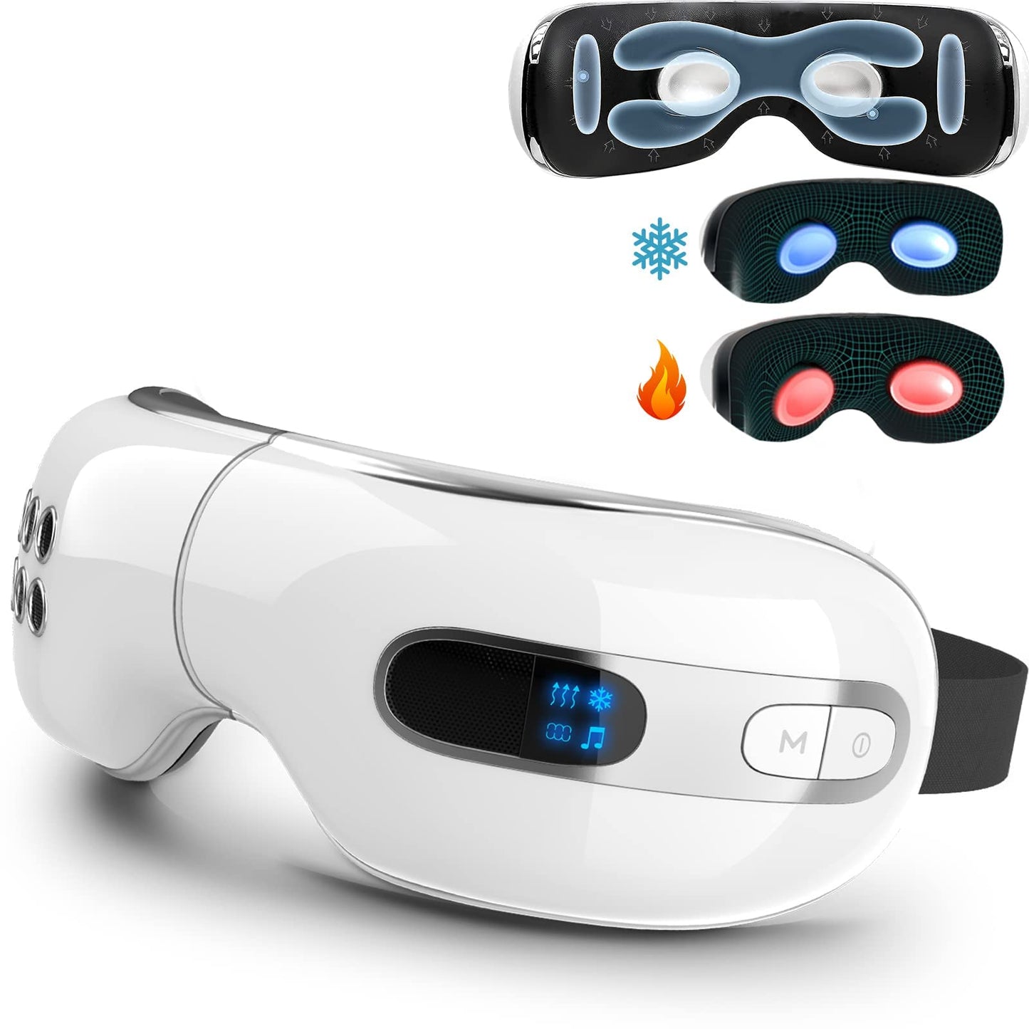 Fmalve Heat Cooling Eye Massager for Migraines 2024