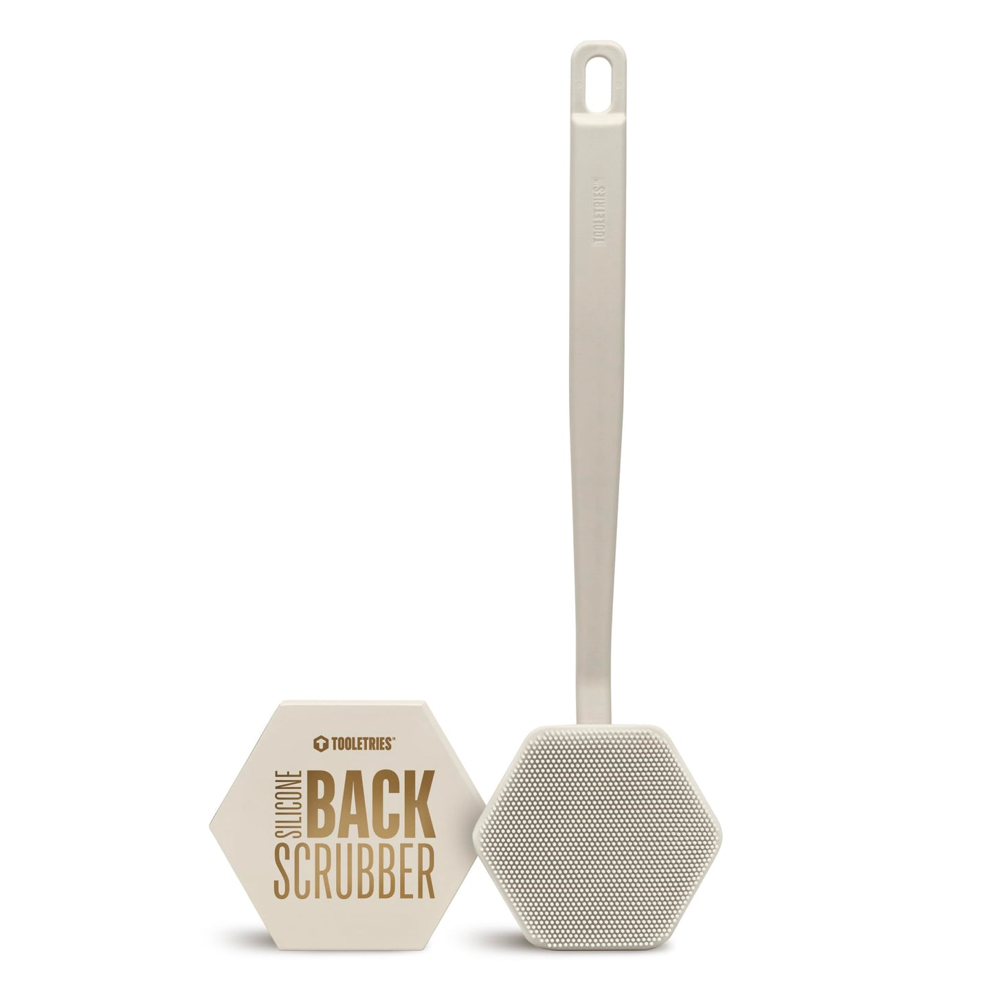 TOOLETRIES Silicone Back Scrubber with Long Handle