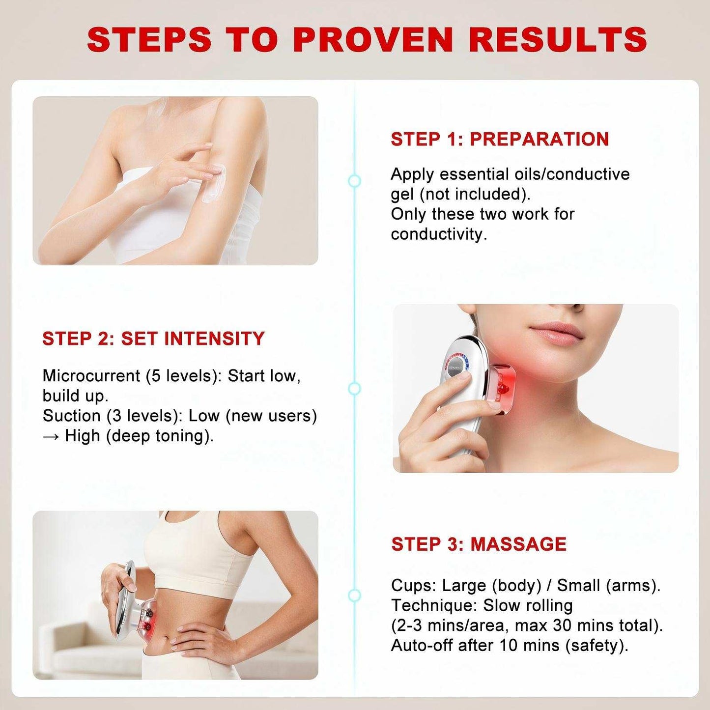 VEZURZO 4-in-1 Electric Cellulite Massager & Body Sculpting Machine