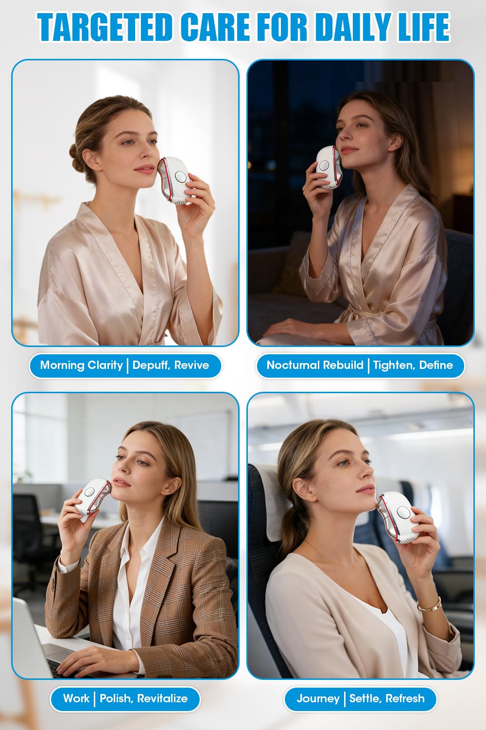 7-in-1 Electric Gua Sha Face & Neck Massager Tool