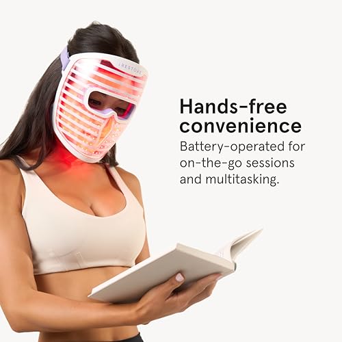 iRestore LED Face Mask with Red, Blue & Infrared Light Therapy