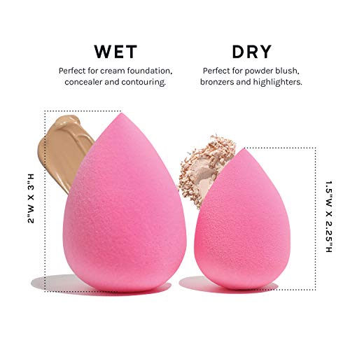 AOA Studio Makeup Sponge Set of 6, Latex-Free