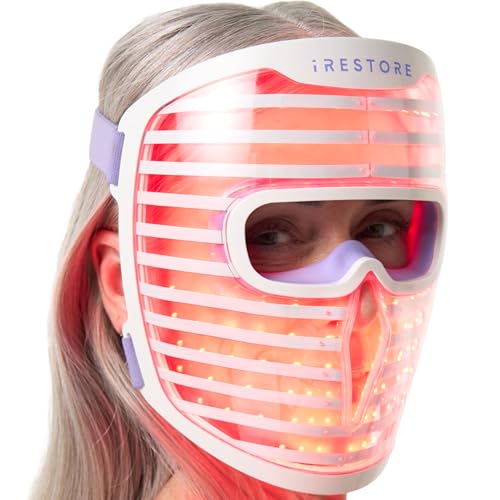 iRestore LED Face Mask with Red, Blue & Infrared Light Therapy