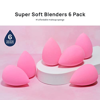 AOA Studio Makeup Sponge Set of 6, Latex-Free
