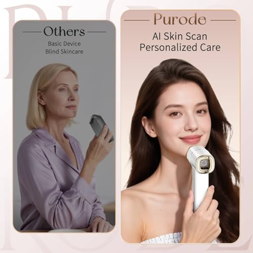 PURODE Microcurrent Facial Device with Red Light Therapy