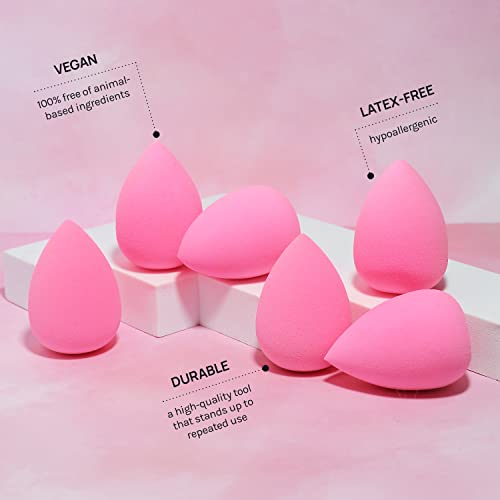 AOA Studio Makeup Sponge Set of 6, Latex-Free