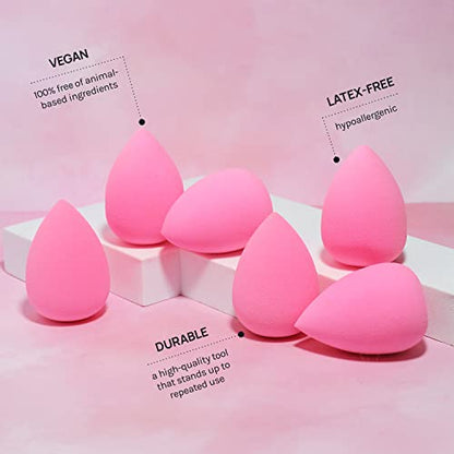 AOA Studio Makeup Sponge Set of 6, Latex-Free