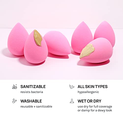 AOA Studio Makeup Sponge Set of 6, Latex-Free