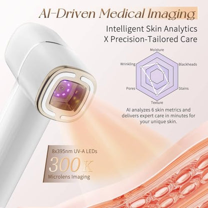 PURODE Microcurrent Facial Device with Red Light Therapy