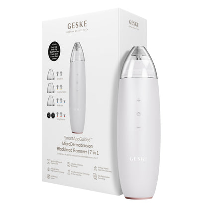 GESKE SmartAppGuided™ MicroDermabrasion Blackhead Remover | 7 in 1