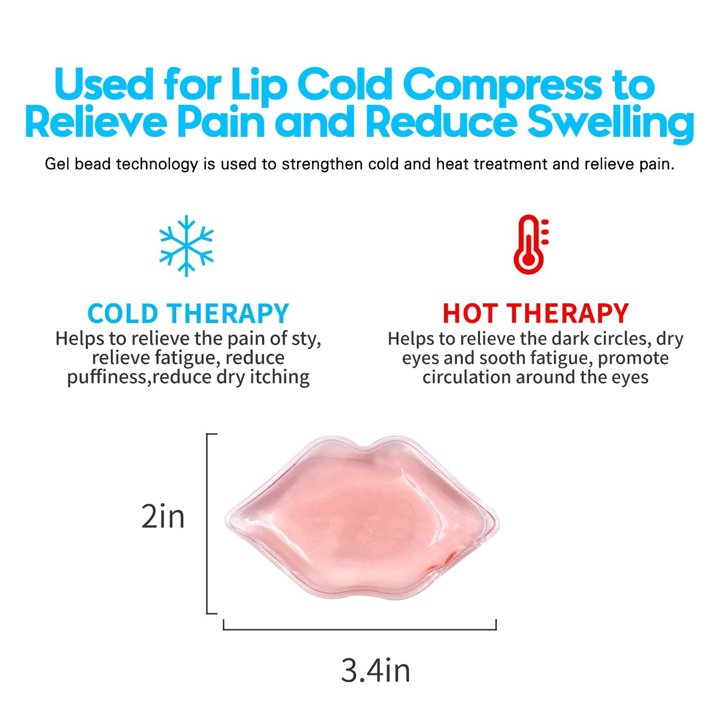 10-Piece Reusable Lip Ice Pack Set