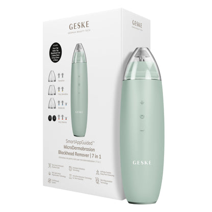 GESKE SmartAppGuided™ MicroDermabrasion Blackhead Remover | 7 in 1