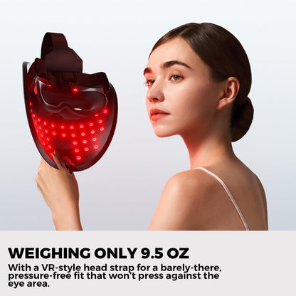 QuasarMD 3D LED Face Mask with Red, Blue & Infrared Light Therapy