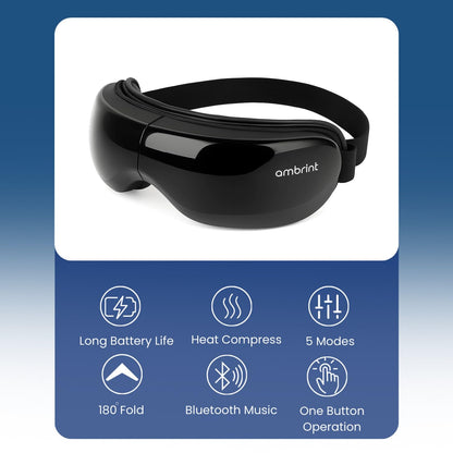 ambrint Eye Massager with Heat & Bluetooth