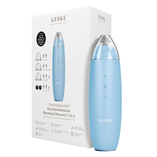 GESKE SmartAppGuided™ MicroDermabrasion Blackhead Remover | 7 in 1