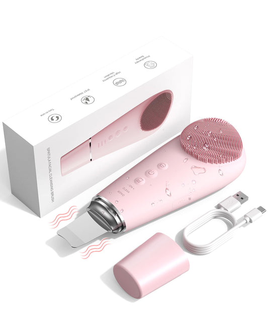 2-in-1 Skin Scrubber & Silicone Facial Cleansing Brush