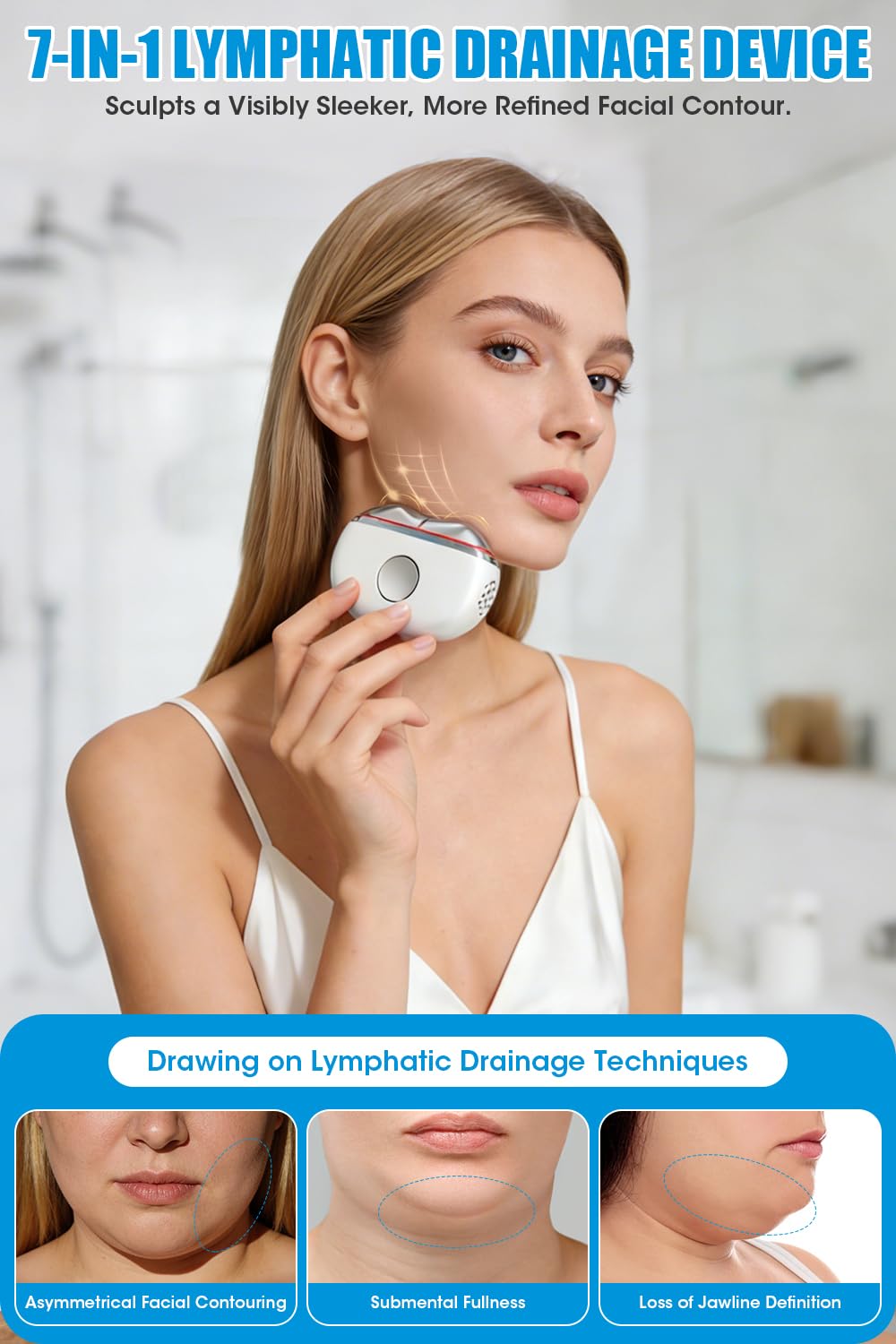 7-in-1 Electric Gua Sha Face & Neck Massager Tool