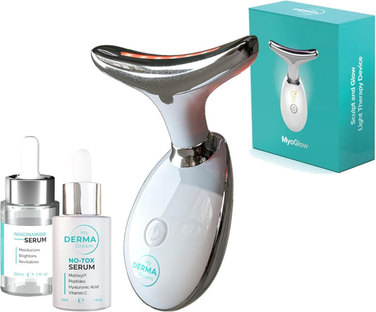 MyDerma Dream MyoGlow LED Sculpting Device with Serums