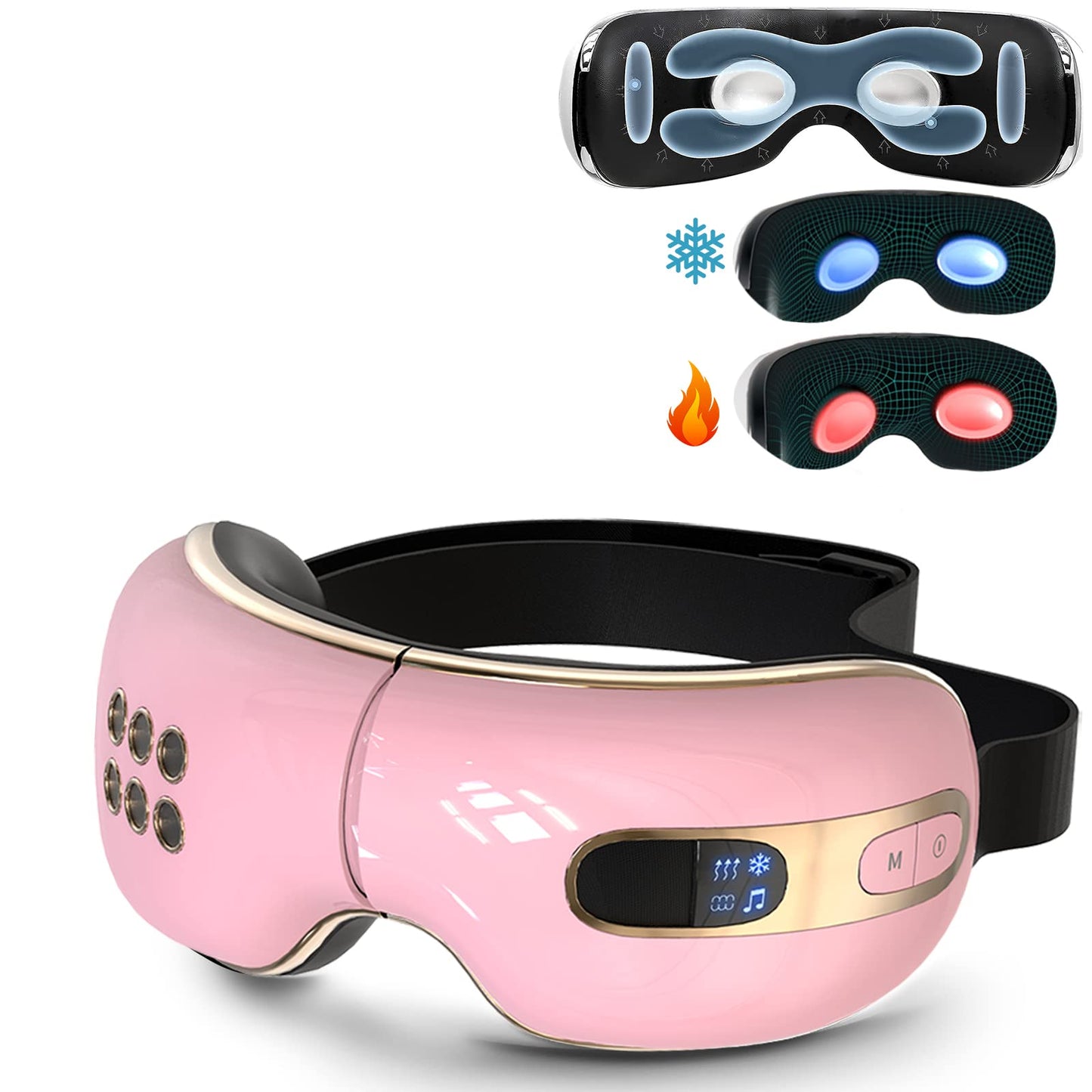 Fmalve Heat Cooling Eye Massager for Migraines 2024