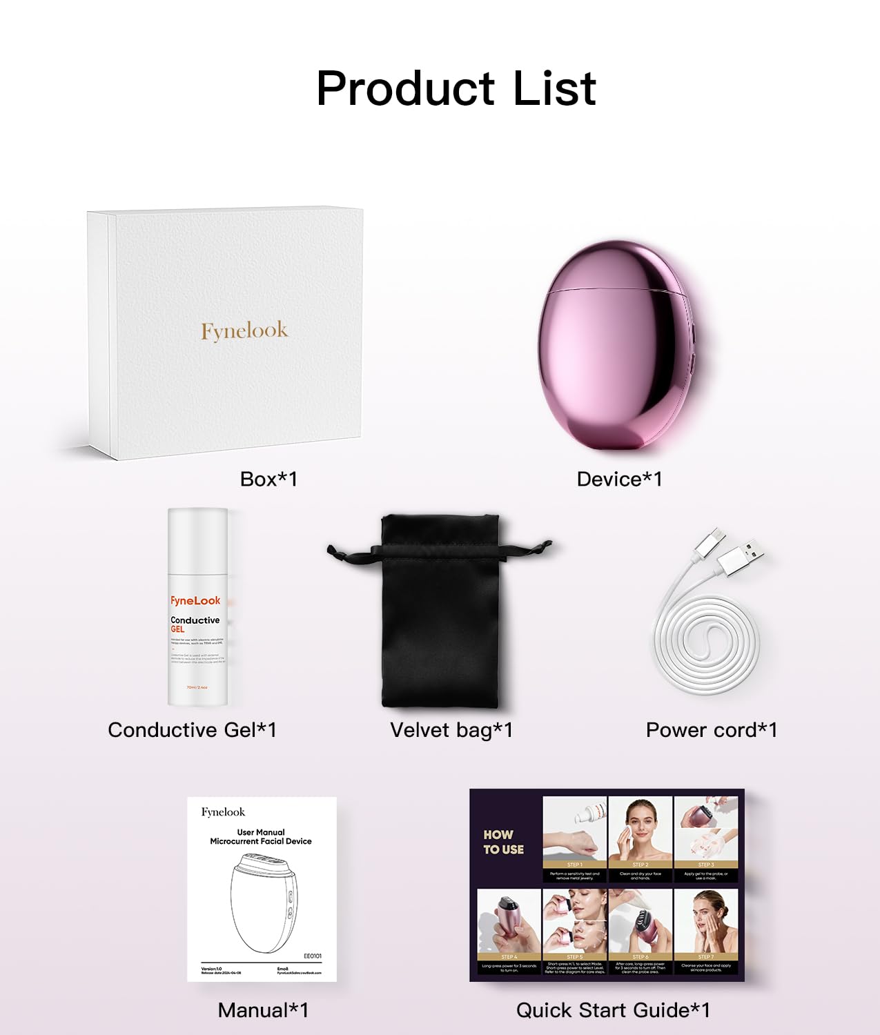 FyneLook Microcurrent Face Sculpting Device