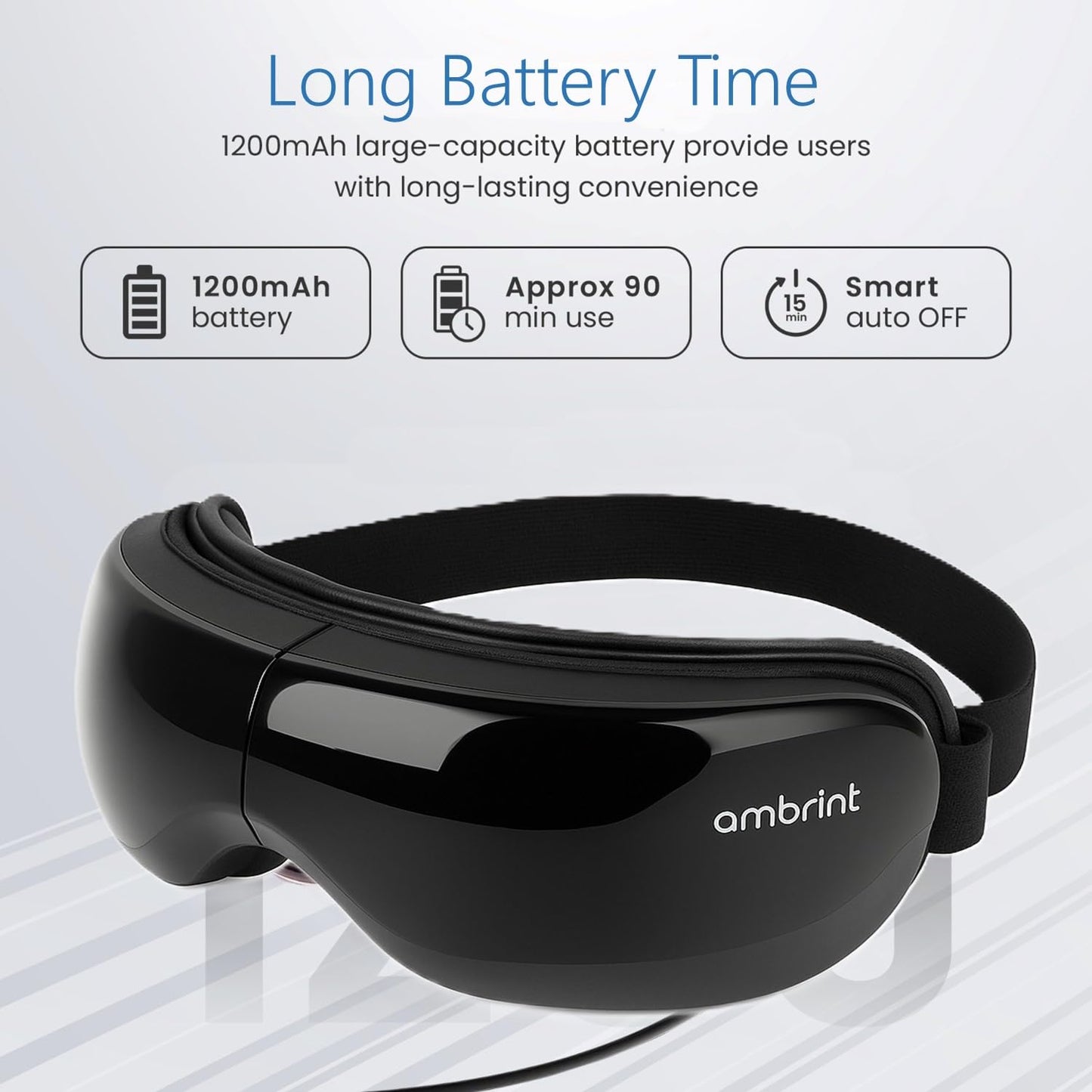 ambrint Eye Massager with Heat & Bluetooth