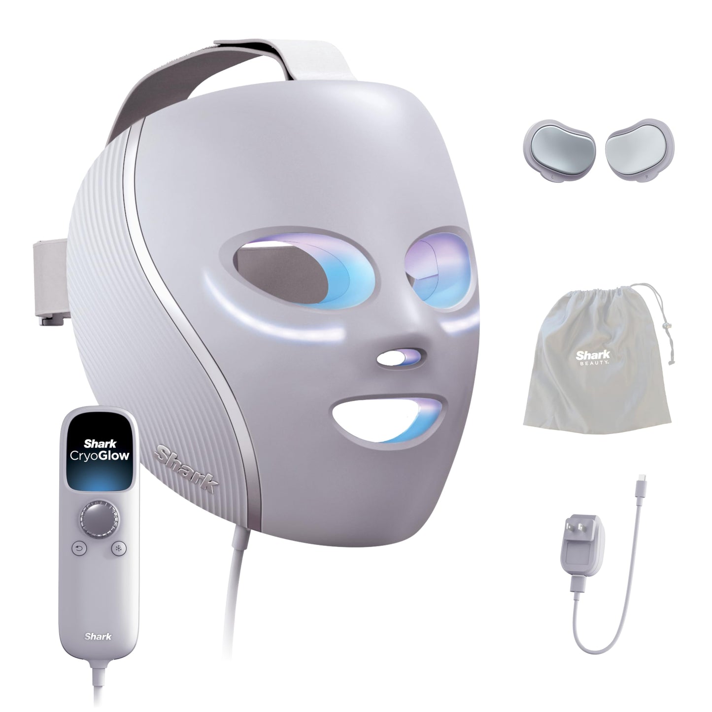 Shark CryoGlow LED Face Mask with Under-Eye Cooling
