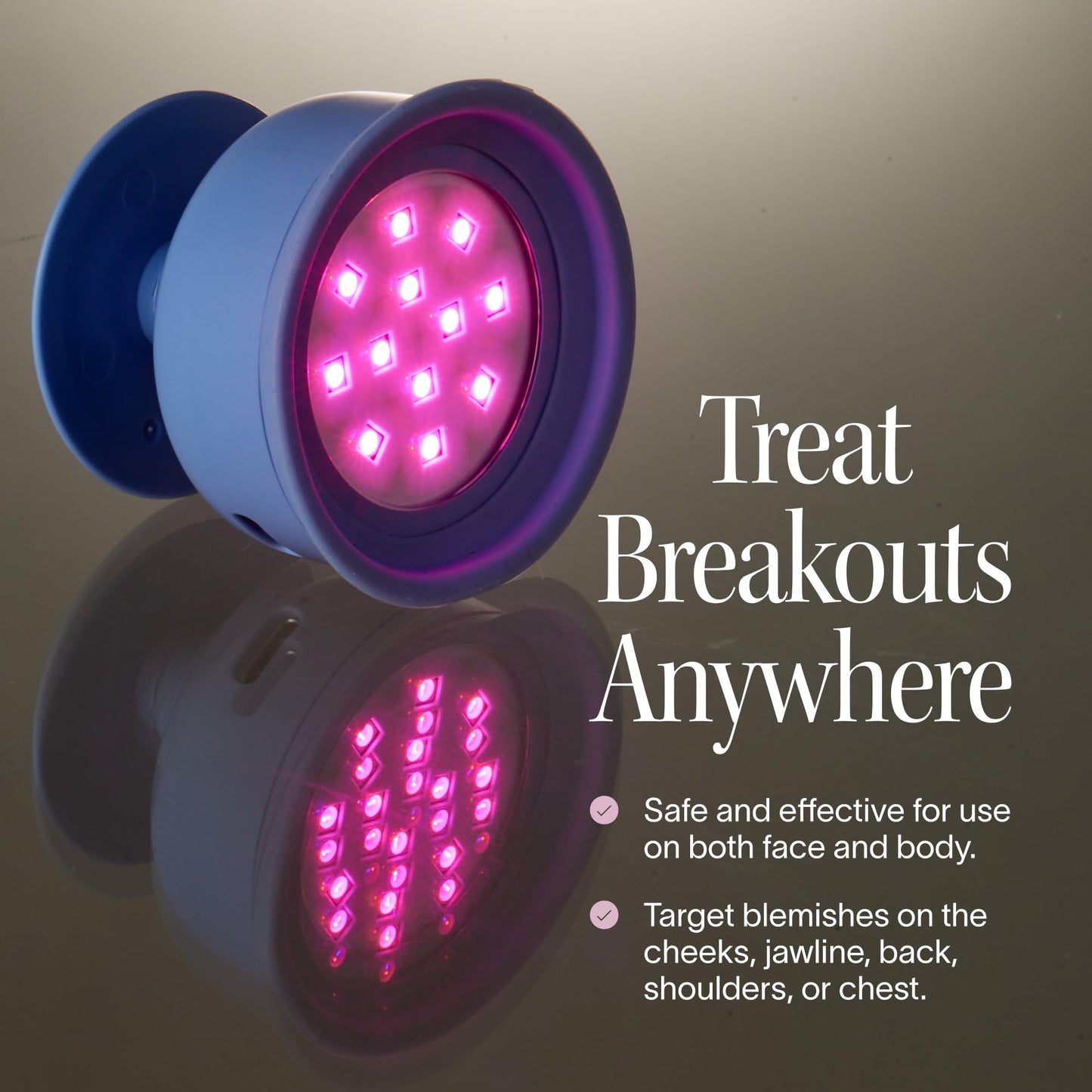 Solawave Bye Acne Light Therapy Wand for Face & Body