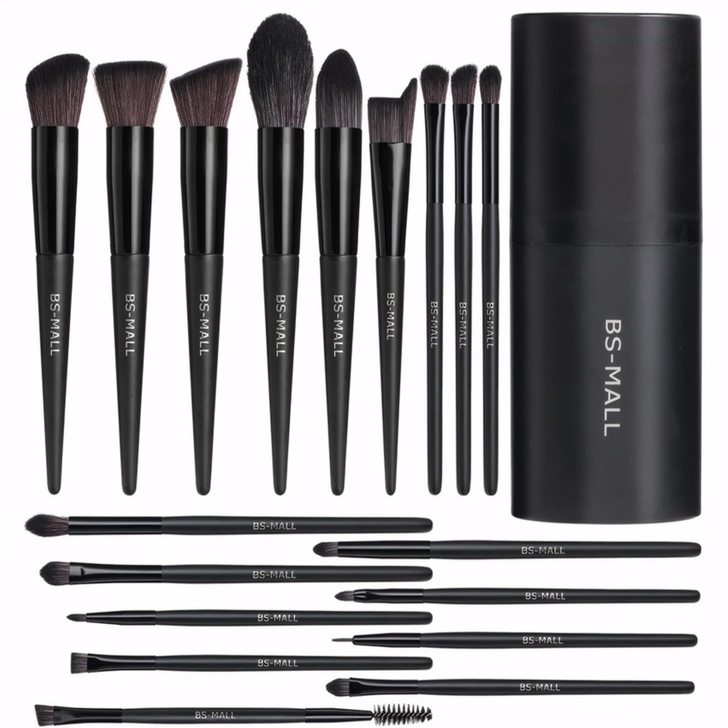 BS-MALL 18-Piece Makeup Brush Set with Case