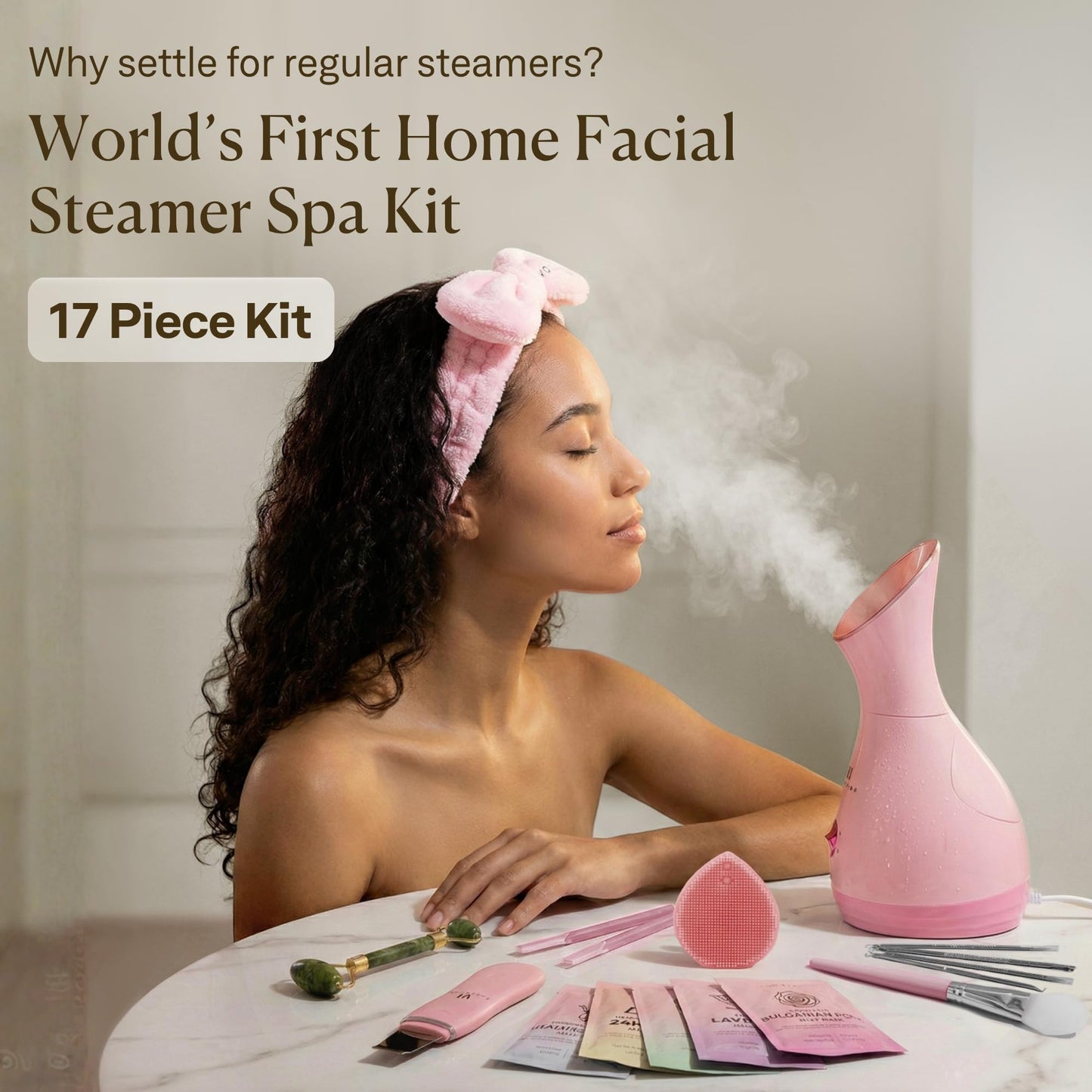 Facial Steamer Spa Kit with Skin Care Tools