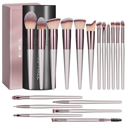 BS-MALL 18-Piece Makeup Brush Set with Case