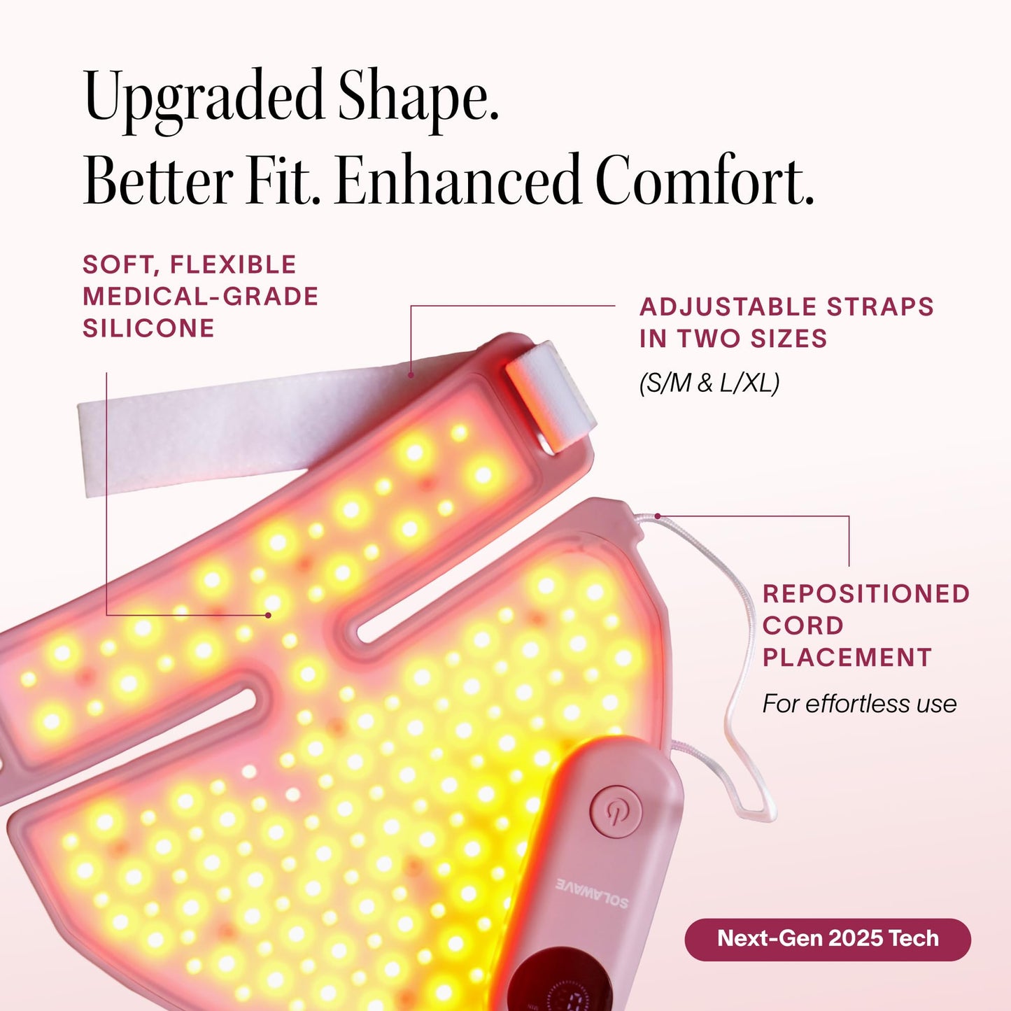 Solawave Neck & Chest Red Light Therapy Mask