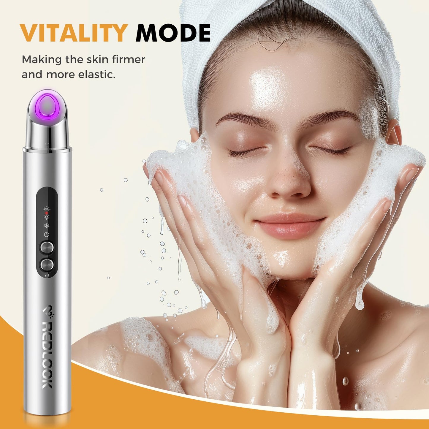 REDLOOK Depuffing Wand with Heat & Cold Massage