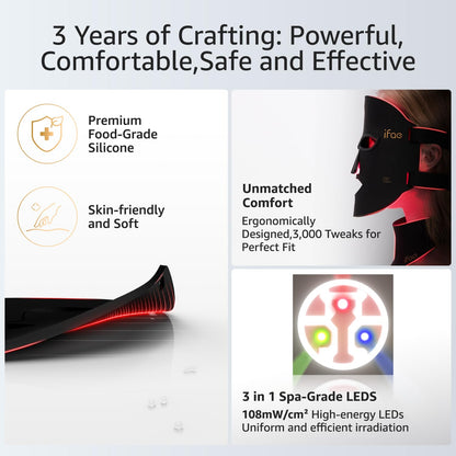 IFAE Red Light Therapy Mask for Face and Neck