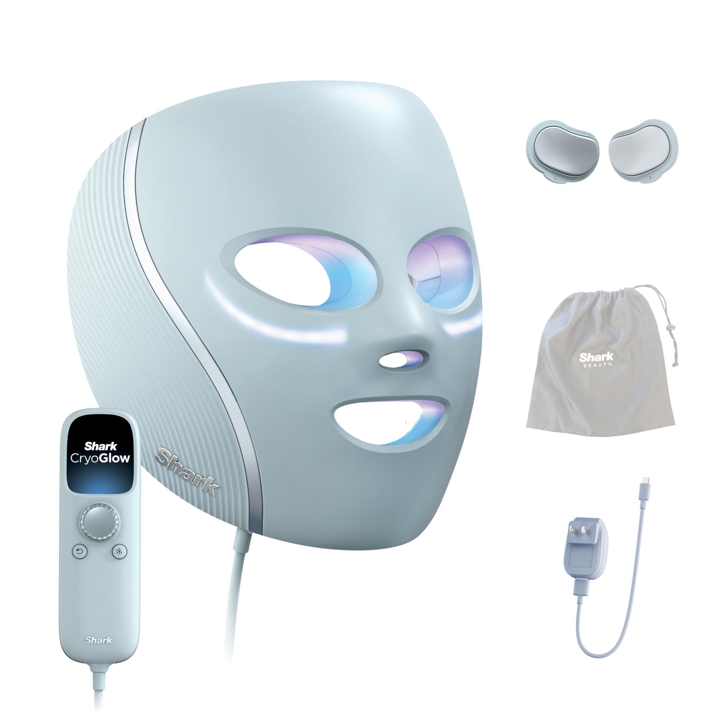 Shark CryoGlow LED Face Mask with Under-Eye Cooling