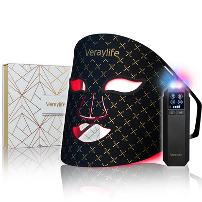 LED Facial Mask with Red, Blue & Near Infrared Light Therapy