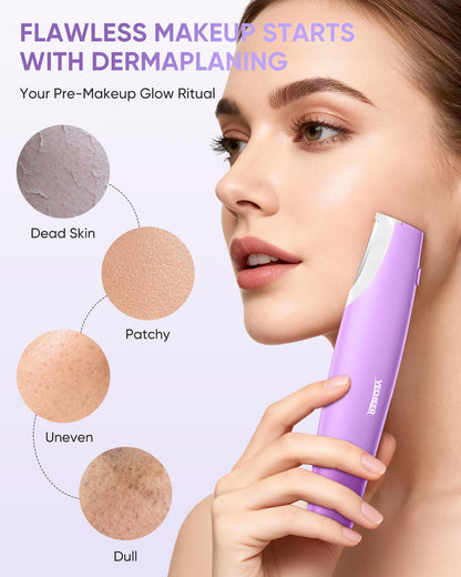 Yecheer Sonic Dermaplane Razor with 8 Refill Blades