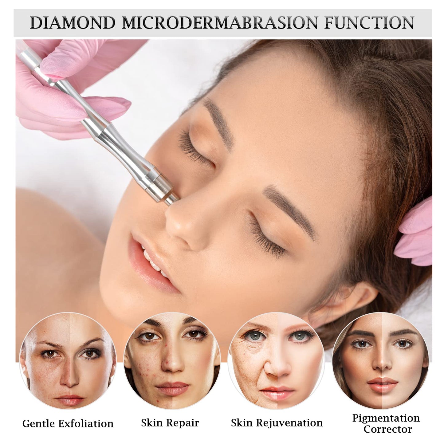 AIMENGXI 3-in-1 Diamond Microdermabrasion Machine