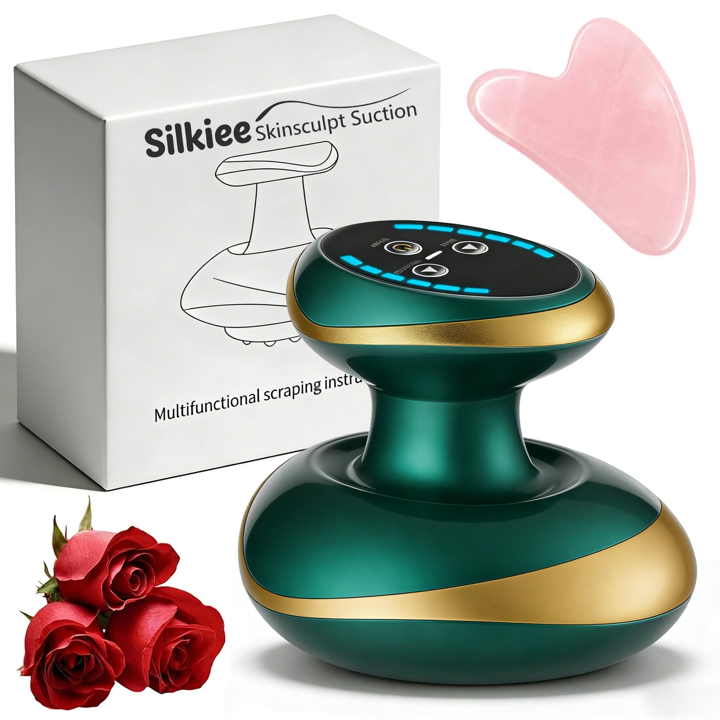 4-in-1 Heated Cellulite Massager with Suction & Rolling Massage