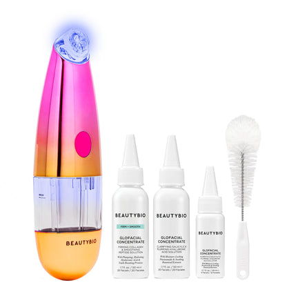 BeautyBio GLOfacial Deep Pore Cleansing Set with Blue LED