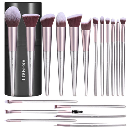 BS-MALL 18-Piece Makeup Brush Set with Case