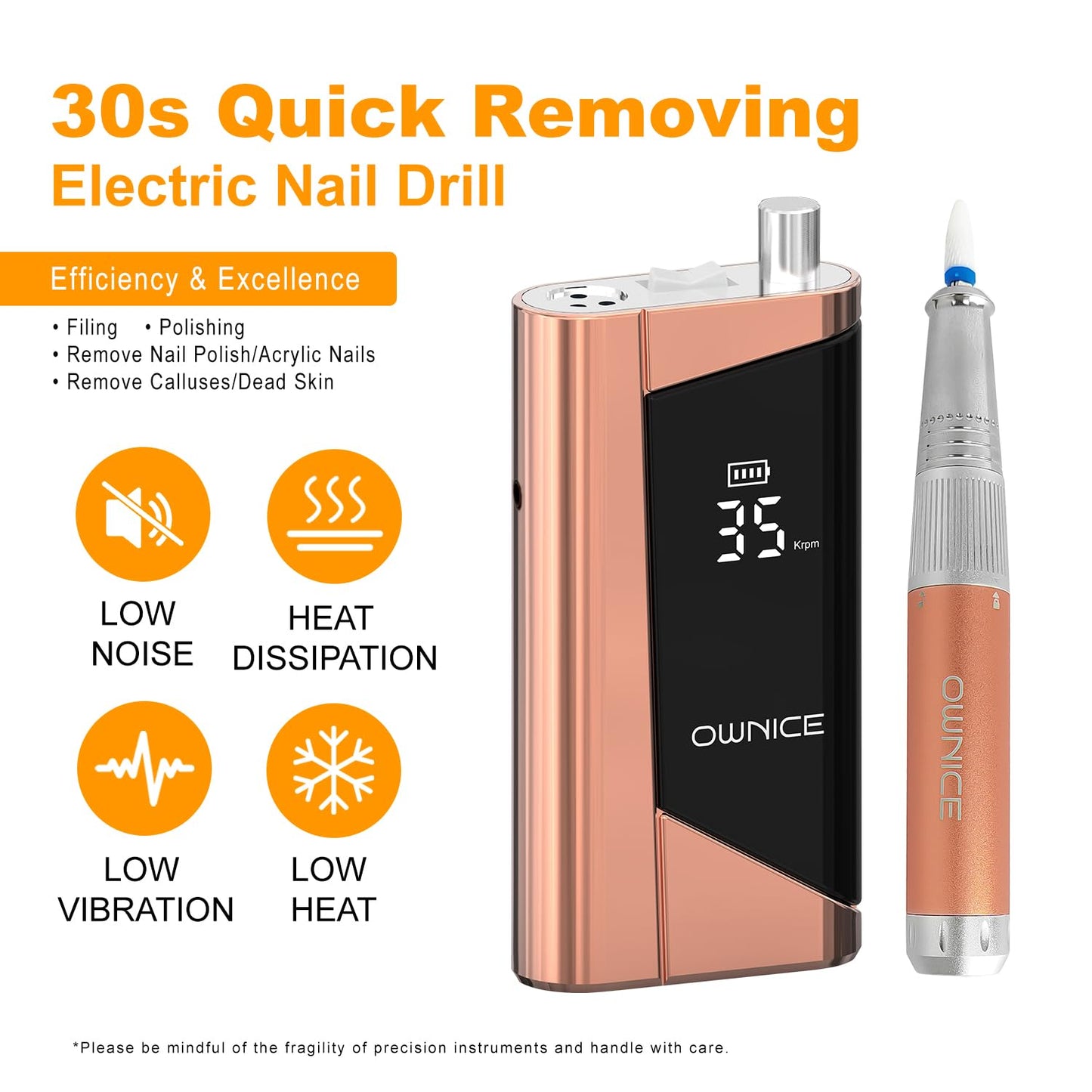 Cordless Professional Nail Drill 35000RPM