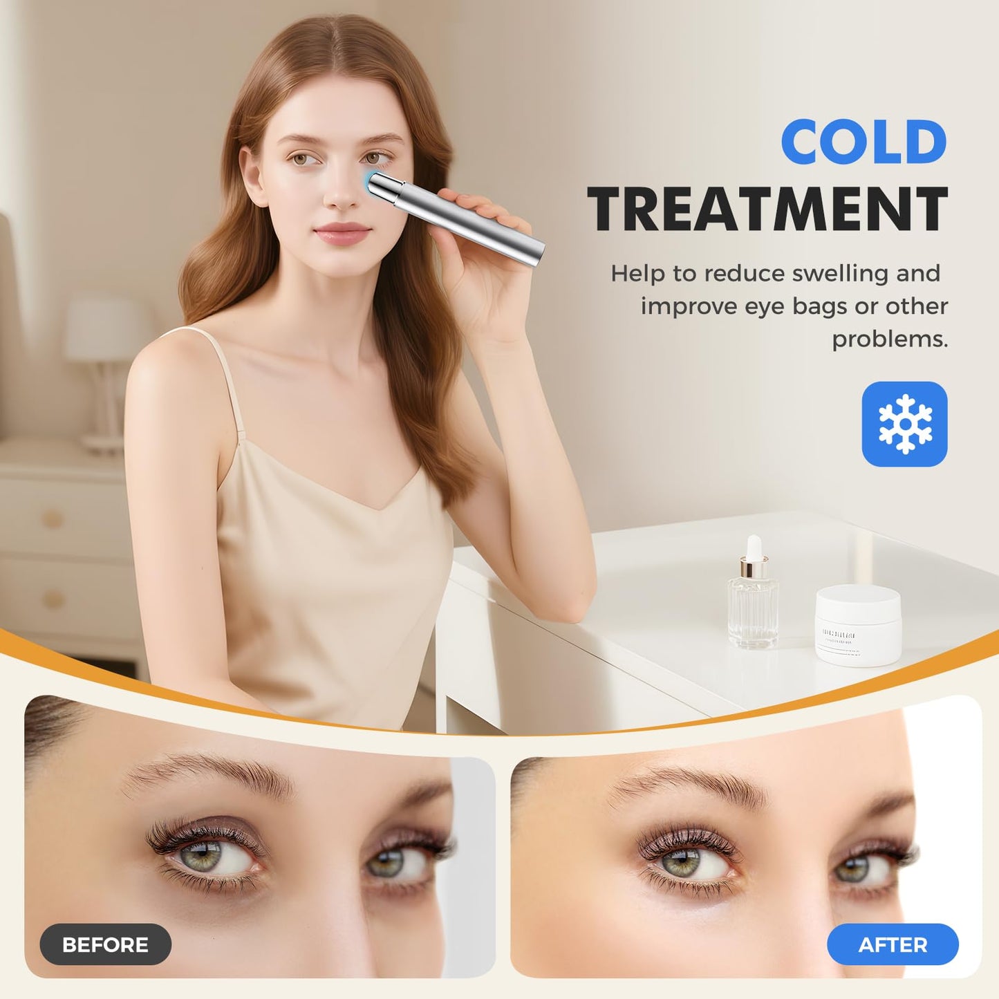 REDLOOK Depuffing Wand with Heat & Cold Massage