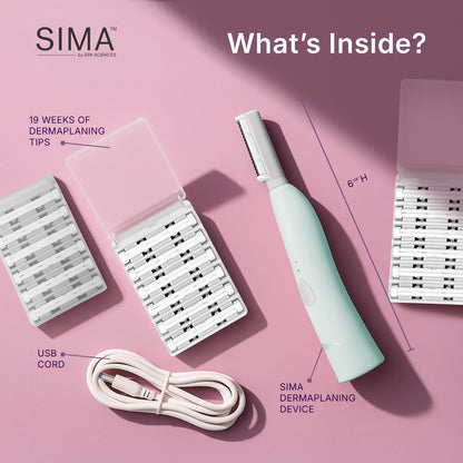 SPA SCIENCES SIMA 2-in-1 Sonic Dermaplaning Tool
