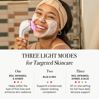 reVive Soniqué Mini Sonic Facial Cleansing Brush with Light Therapy