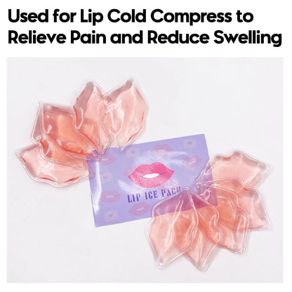 10-Piece Reusable Lip Ice Pack Set