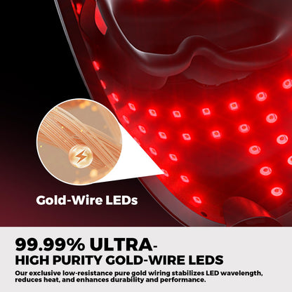 QuasarMD 3D LED Face Mask with Red, Blue & Infrared Light Therapy