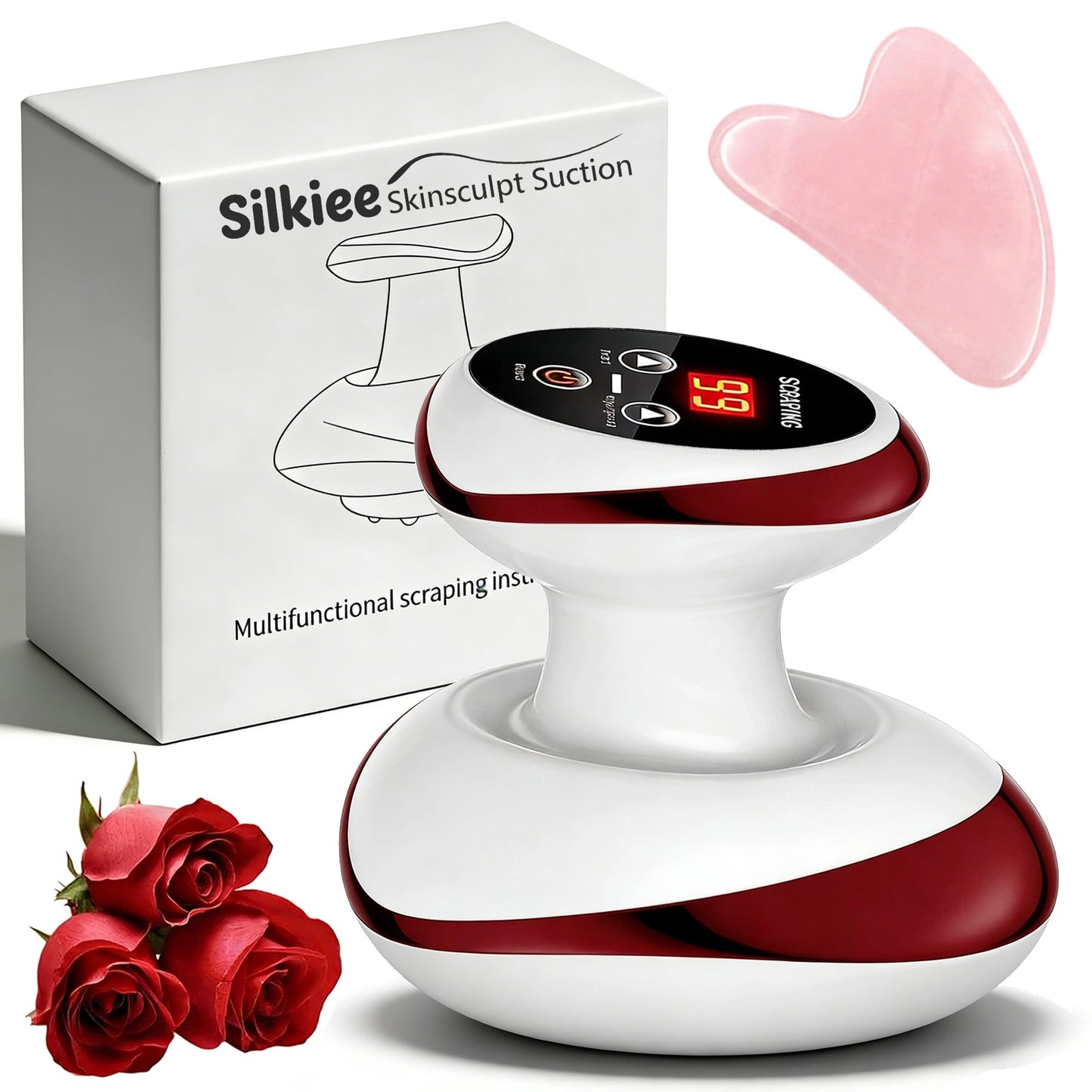 4-in-1 Heated Cellulite Massager with Suction & Rolling Massage