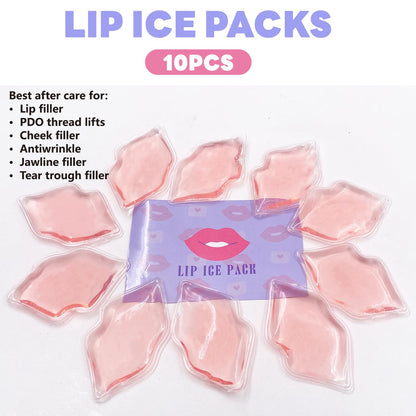 10-Piece Reusable Lip Ice Pack Set