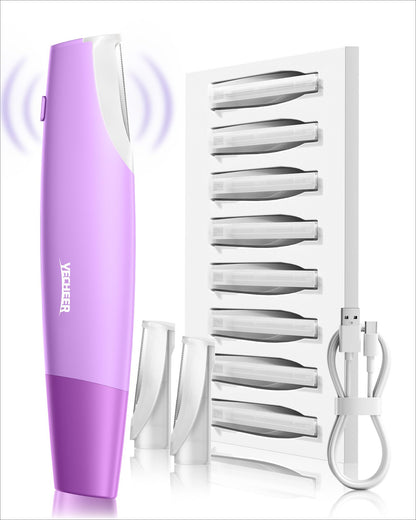 Yecheer Sonic Dermaplane Razor with 8 Refill Blades